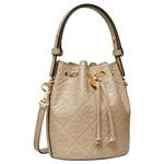 Кожаная мини-сумка-ведро с монограммой TORY BURCH, basic set (bag+dust bag) - фото 3