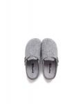 Детские тапочки открытые с пряжкой Pisamonas, серый - фото 5