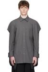 Хлопковая рубашка Canvas Jean Paul Gaultier, серый - фото