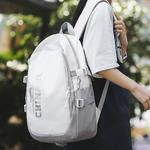 WARRIOR Нейлоновый рюкзак унисекс черно-белый, White Gray[Exclusive Charm 2] - фото 5