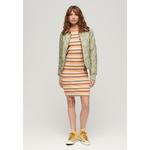 Платье с длинным рукавом Superdry Rib Bodycon, оранжевый - фото 4