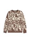 Джемпер Quiksilver HALL CITY JACQUARD, Chocolate Brown Terreau Desert/Light Brown - фото 6