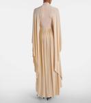 Плиссированное бархатное платье Memento Zimmermann, Cream - фото 3