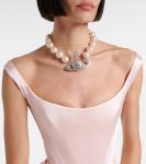 Атласное платье-бюстье Vivienne Westwood, Light Pink - фото 4