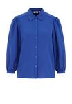 Блуза WE Fashion Button-down blouse, Blue/Royal Blue - фото 4