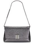 Noble Ламинированная мини-сумка Tom Ford, Dark Silver - фото