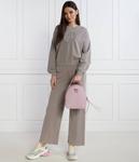 Толстовка женская Pinko с вышивкой и объемными рукавами, серый - фото 2