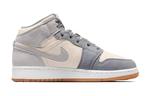 Jordan 1 Mid SE Coconut Milk Particle Grey GS - фото 3
