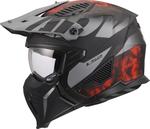 Газовый шлем LS2 of606 drifter, Gray/Red - фото 7