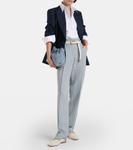 Прямые брюки со средней посадкой Brunello Cucinelli, синий - фото 2