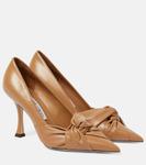 Кожаные туфли hedera Jimmy Choo, бежевый - фото