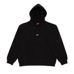 Худи Supreme Micro Logo Hooded Sweatshirt 'Black' - фото