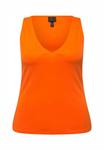 Топ V-NECK TANK Ulla Popken, оранжевый - фото 5