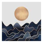 Картина на холсте A.S. Création Waves Gold цвет gold/blau - фото