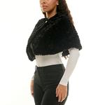 Женский накидка wrap over Nina Leonard, Black - фото 3