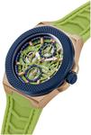 GUESS мужские часы 44mm, Lime Green/Two Tone/Blue - фото 5