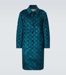 Клетчатое пальто Dries Van Noten, Petrol - фото