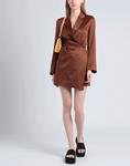 Мини-платье Topshop, шоколадный - фото 4