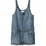 Джинсовое мини-платье MIU MIU, синий - фото