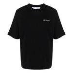 Футболка ss22 printing round neck short sleeve loose fit black Off-White, черный - фото