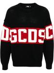 Gcds свитер с логотипом, черный - фото
