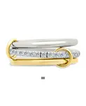 Набор колец Edda Linked Stacking Sterling Forever, gold - фото 3