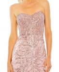 Украшенное платье без бретелек Mac Duggal, розовый - фото 2