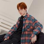 Футболка Unisex Champion Японская версия, Темно-синяя клетка - фото 7