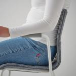 Конференц-стул LÄKTARE IKEA, цвет medium grey/white - фото 8