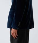 Хлопковый бархатный блейзер Etro, Dark Blue - фото 6