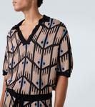 Джаккардовая поло Commas, бежевый - фото 5