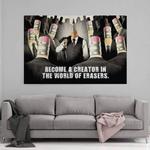 Картина на холсте Hustling Sharks THE CREATOR, черный - фото 2