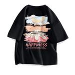 Футболка унисекс HUANQIU, тёмно-серый (Логотип Dream Center в стиле масляной живописи спереди_Большой логотип Dream Back в стиле масляной живописи сзади) - фото 10