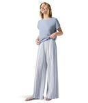 Брюки Splendid Raegan Stripe Pants, White/Seaport - фото 5
