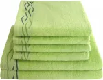 Набор полотенец Dyckhoff "Волна" (комплект (6 шт.), зеленый - фото