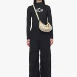 MCM Кожаная наплечная сумка - фото 6