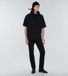 Футболка с капюшоном из хлопкового джерси Raf Simons, черный - фото 2