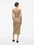 VILA Платье 'VIBITHE' бежевого цвета - фото 4