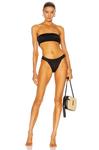 Низ бикини Norma Kamali Banded, черный - фото 4