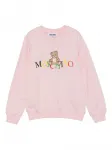 Толстовка с принтом Teddy Bear Moschino Kids, розовый - фото