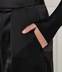 Атласные брюки-карго c_targov Regular fit Boss Orange, черный - фото 4