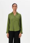 Блуза TOM TAILOR BLOUSE STRUCTURED SOLID, Deep Ivy Green/Green - фото