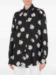 Рубашка с цветочным принтом Moschino, черный - фото 2