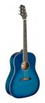 Акустическая гитара Stagg Slope Shoulder Dreadnought Acoustic Guitar - Blue - SA35 DS-TB - фото