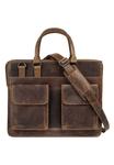 Портфель, натуральная кожа BAGAN, коричневый - фото 7