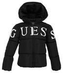 Куртка детская Guess с белой надписью, черный - фото