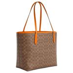 COACH Кожаная сумка-шоппер с покрытием из ткани - фото 3