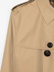 Тренч двубортный Burberry Kids, нейтральный - фото 3