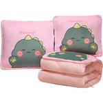 Fluffy bear Creative Cartoon Multi Use Pillow With Hood Dinosaur Doll Products - фото 4