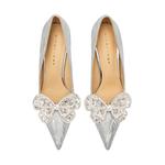 Ainer-cat Ainer cat Slim Heel High Heels 8cm Women's Silver - фото 4